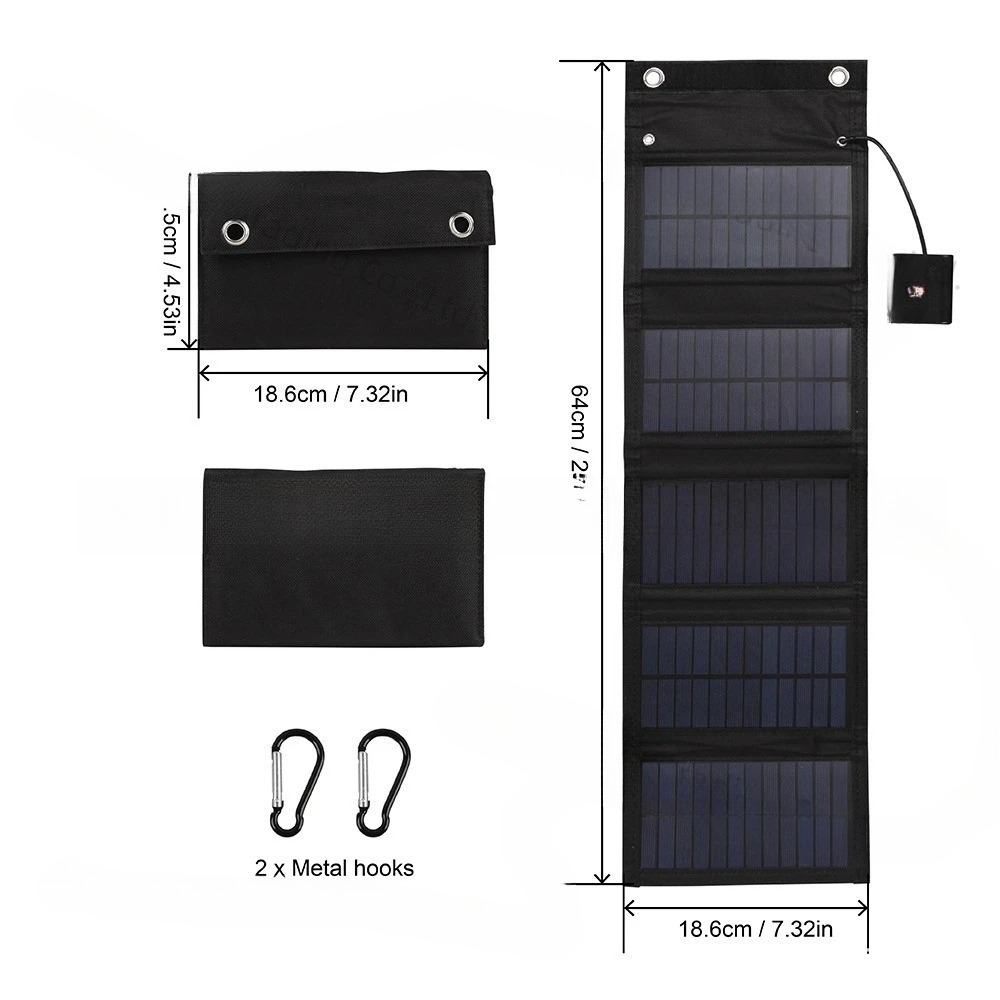 25W 5v saco dobrável solar à p - Solar Emergency Charger avaliação e preço