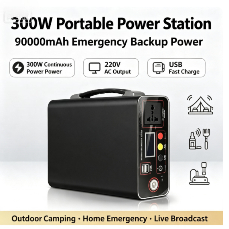 Central Elétrica Portátil 300W - Solar Emergency Charger avaliação e preço